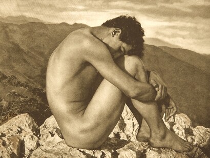Otra versión de «Caín» (ca.1900), de Wilhelm von Gloeden (1856-1931)