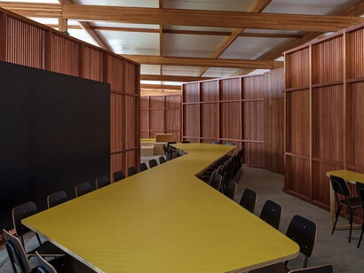 A ideia do projeto da escola de Formoso do Araguaia, Tocantins, Brasil era de ambientar a educação como um lugar de moradia