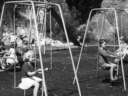 Playground, Windsor State School, 1950s, Queensland, Australia