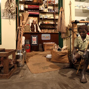 Historical street scene, exhibition view. Courtesy of National Museum Bloemfontein