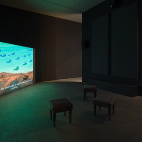 Samar Al Summary, Excavating the sky, exhibition view. Courtesy of ICA LA