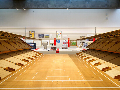 Stadi, Architettura e mito, vista della mostra. Per gentile concessione del Maxxi