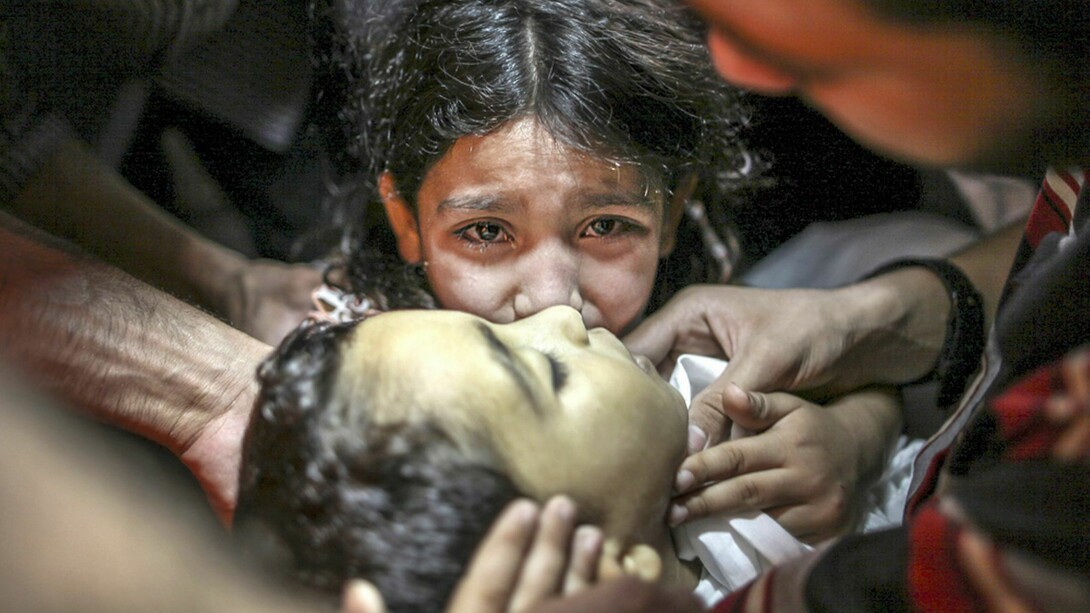 Niño palestino fallecido a causa de los bombardeos israelíes en Gaza