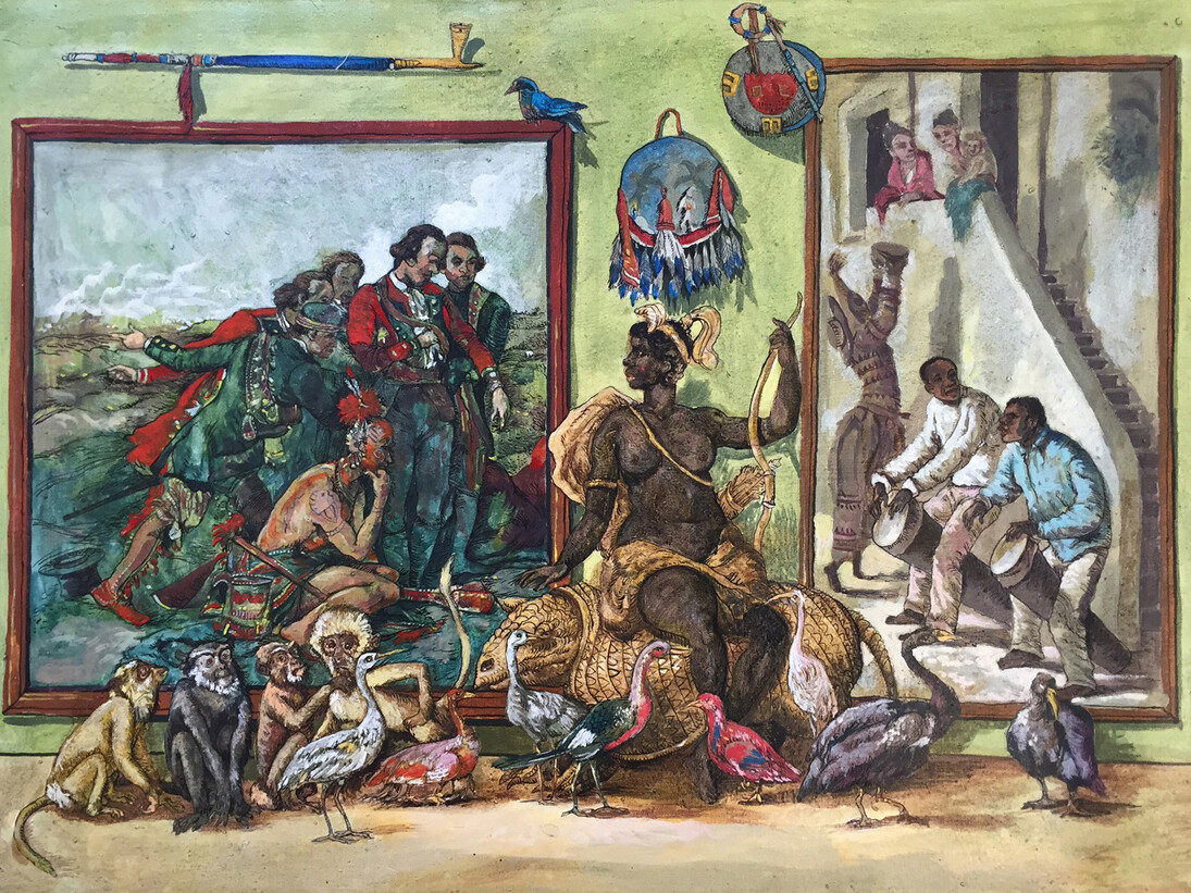 Douglas Pérez Castro, El Buen Salvaje, 2013, oil on canvas, 50 x 70 cm