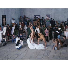 Wang Qingsong, Moma Studio,170 x 300 cm, 2005 © Wang Qingsong, courtesy Huxley-Parlour Gallery