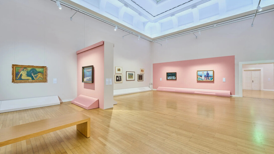 Edvard Munch, Angst, ausstellungsansicht. Mit freundlicher genehmigung der Kunstsammlungen Chemnitz