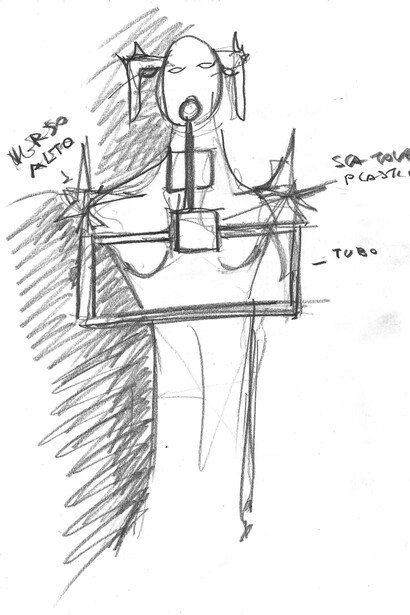 Marco Bolognesi. Bozzetto preparatorio  Techno Mutant