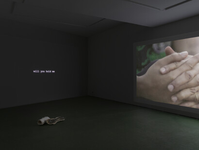 Bayo Hassan Bello, () objects () to hold () to let go (), exhibition view. Courtesy of Super Dakota