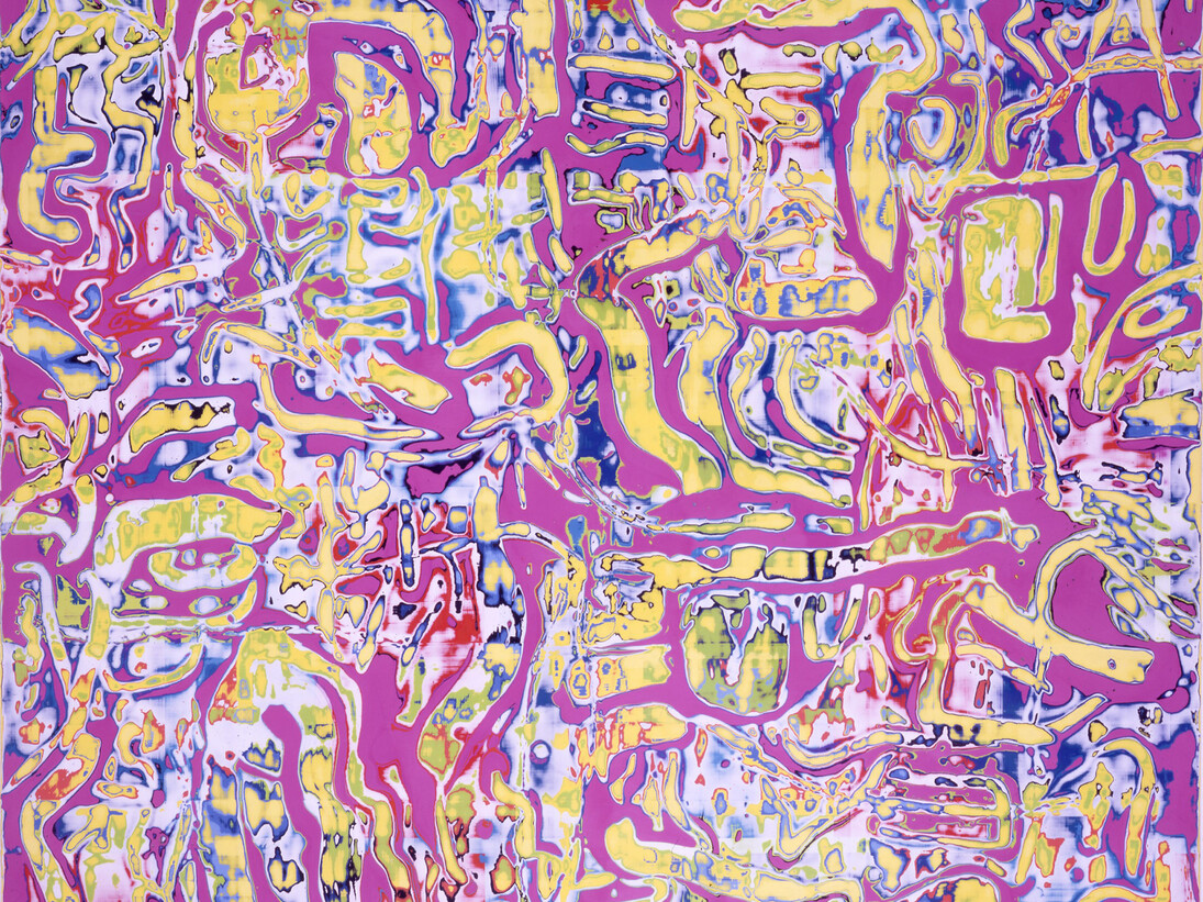Phil Dobson, Drawing From Memory, 90 x 90 cm, Acrylic on canvas on board, © ArtMoorHouse 

