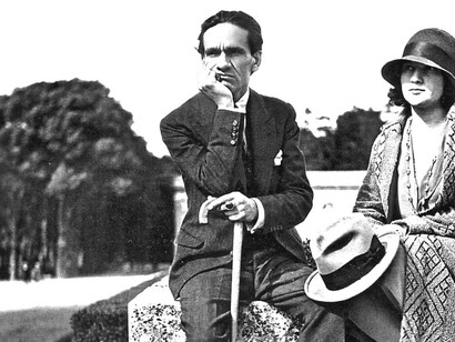 César Vallejo y su esposa, Georgette, en París