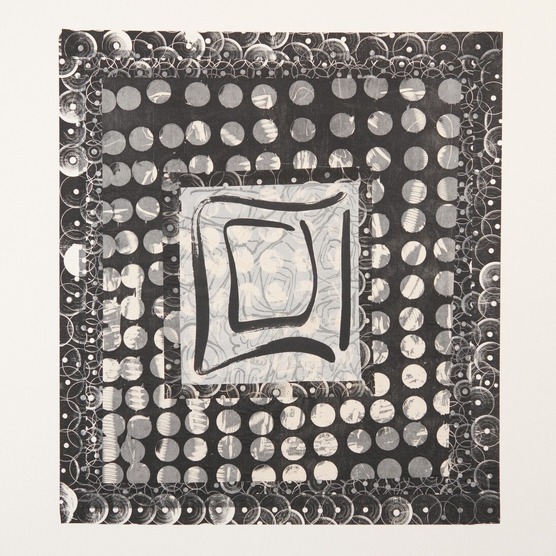 Chakaia Booker, Untitled, 2013, Woodcut, Handpainting, 27 x 23.5 inches
