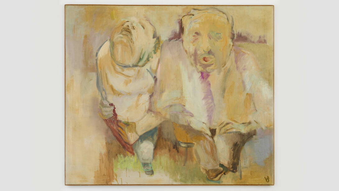 Vivian Browne, Two Men, 1968. Courtesy of RYAN LEE Gallery, New York and Adobe Krow Archives, Los Angeles.
