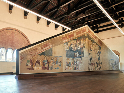 Fresco del Juicio Universal de Giovanni di Rímini, fotografía de Henrik Blomqvist