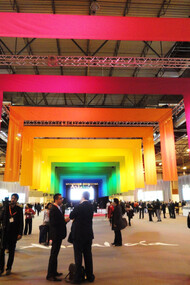 Fitur 2015. La galería central de la muestra en la Institución Ferial de Madrid, IFEMA.