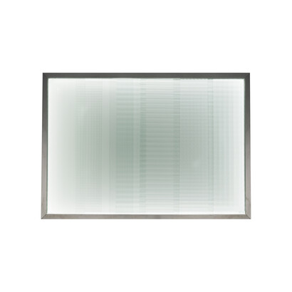 Nanda Vigo, Chronotopo, 1967, Aluminium and glass, 75 x 106 x 17 cm
