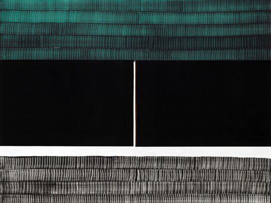 Juan Uslé, Soñé que revelabas (Nilo), 2014, vinyl dispersion and dry pigment on canvas, 274 x 203 cm, Detail