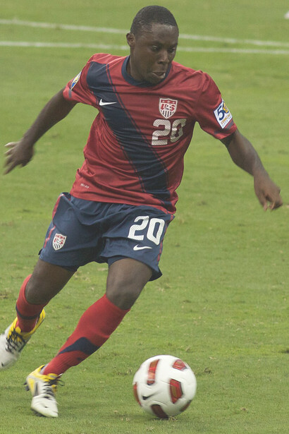 Freddy Adu representing the U.S. national team in the 2011 Gold Cup semi-final in Houston, Texas, on June 22, 2011