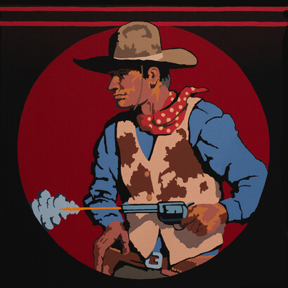 Billy Schenck, Gunslinger (detail). Courtesy of JoAnne Artman Gallery