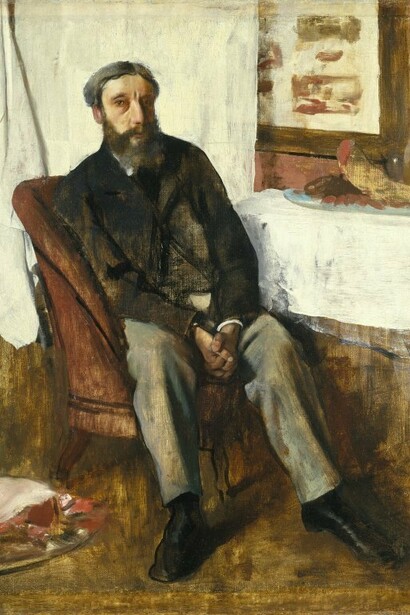 Edgar Degas, Ritratto di uomo, olio su tela, circa 1866, Brooklyn Museum, New York, US