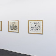 José Gamarra, El teatro de la jungla, vista de exhibición. Cortesía de Xippas Gallery