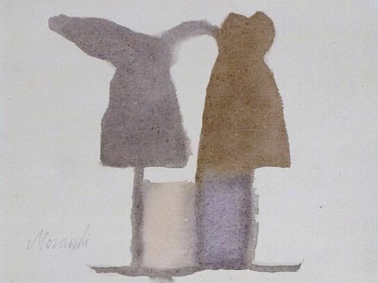Giorgio Morandi (1890-1964) Still Life, 1962. Watercolour on paper, 160 x 210 mm. Courtesy Galleria d’Arte Maggiore G.A.M., Bologna (Italy)  