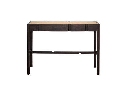 Ian Parker for Gallery Elena Shchukina, console table,
sapele mahogany and bird's eye maple, 85 x 120 x 40 cm, 33 1/2 x 47 1/4 x 15 3/4 in, courtesy of Gallery Elena Shchukina