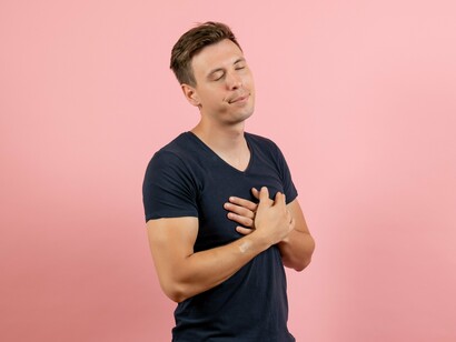 The hand over the heart as a symbol of connection, not sentimentality