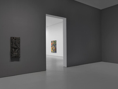 Michael Armitage, Crucible, exhibition view. Courtesy of David Zwirner Gallery