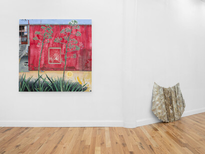 Michelle S. Cho and Ian Ha. Shifts and echoes, installation view. Courtesy of Fragment (Photo: Daniel Greer)