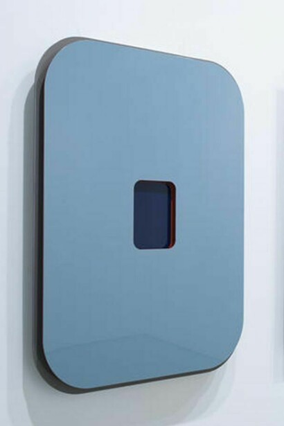 Gregory Johnston, Tableau Vivant III, Enamel on aluminum , 2014, 40 x 30 x 3.5 inches