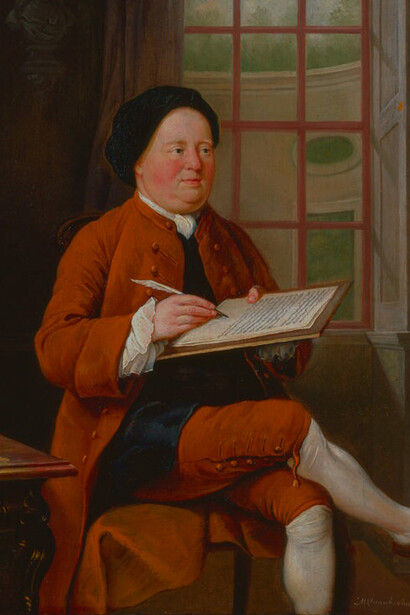 Samuel Richardson is most famous for his epistolary novel "Pamela," published in 1740, which is often considered one of the earliest novels in the English language