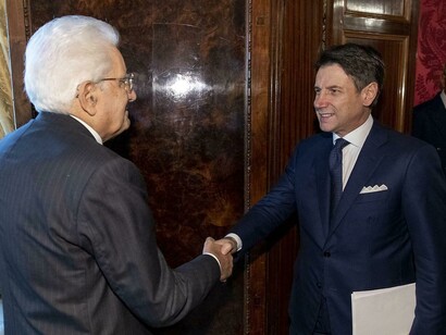 Sergio Mattarella e Giuseppe Conte