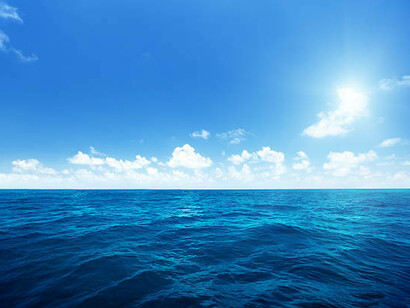 Sol, cielo, nubes y mar