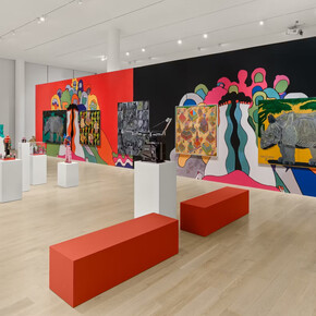 Keiichi Tanaami, Memory collage, exhibition view. Courtesy of the Institute of Contemporary Art