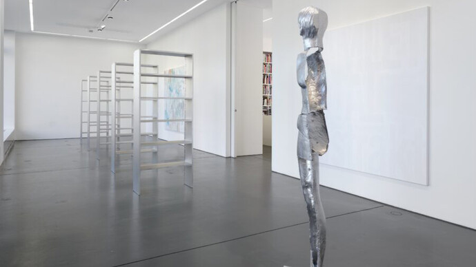 Heimo Zobernig, exhibition view. Courtesy of Galerie Nagel Draxler