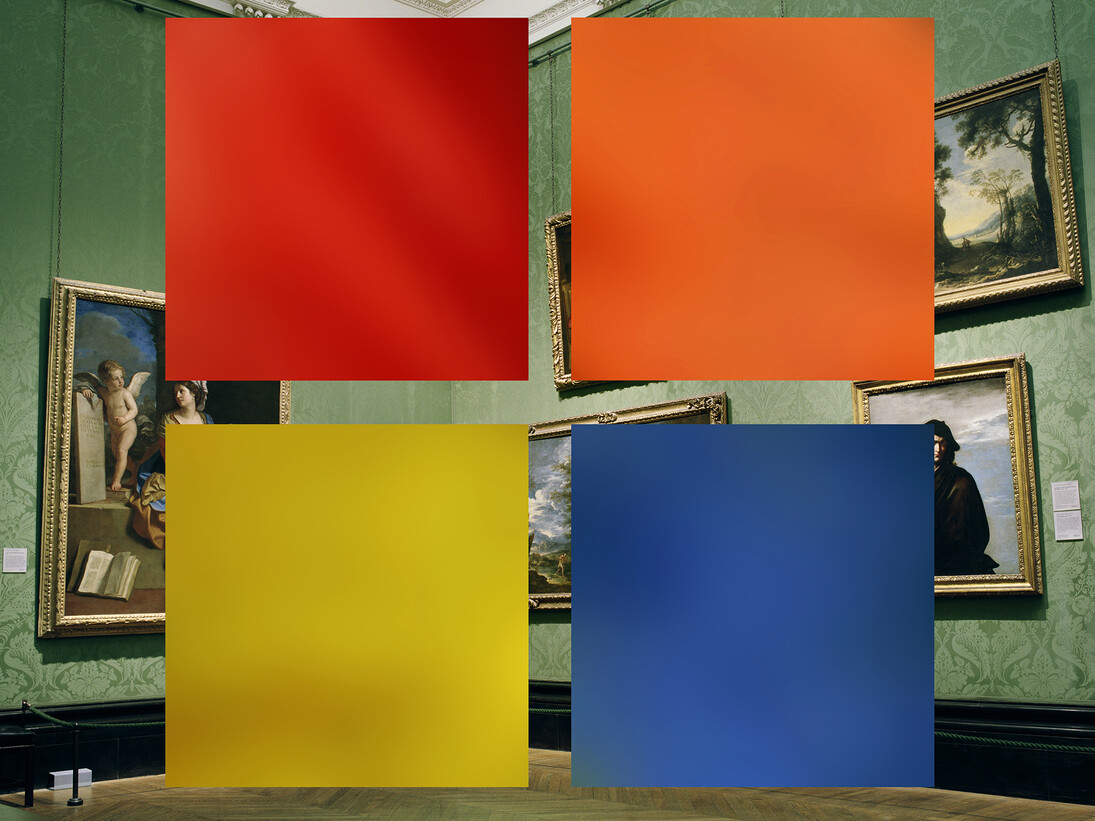 John Hilliard, Colour Palette, 2015, pigment print on Hahnemuhle paper, 114 x 139 cm, edition 1 of 3 © John Hilliard, courtesy of the artist and Galerie Max Hetzler, Berlin | Paris
