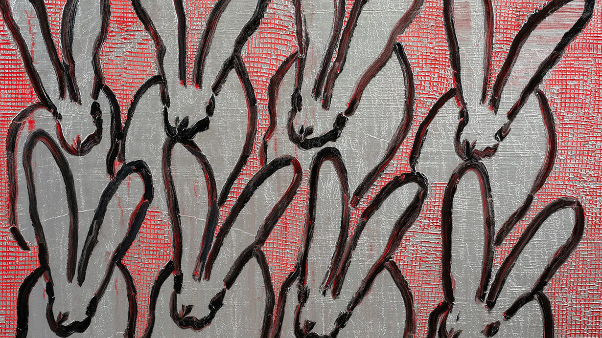 Hunt Slonem, Scored, 2023. Courtesy of Madelyn Jordon Fine Art