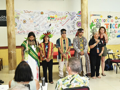 Huni Kuin Indigenous youth at Global Tapestry of Alternatives event, Belem (Brazil) @ Ashish Kothari