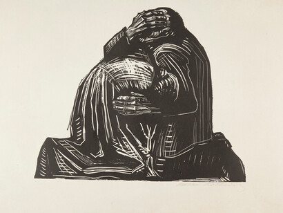 Käthe Kollwitz (1867–1945), Plate 3 from Krieg (War): The Parents, 1921–22, woodcut
© The Trustees of the British Museum
Reproduced by permission of private collection