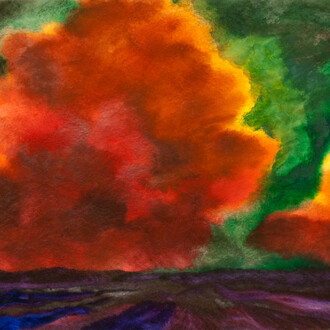 Herbert Beck
Gelb-orange Wolke
Watercolour on paper, 1973 50 x 60 cm
Photo: Linda Inconi-Jansen © Estate Herbert Beck