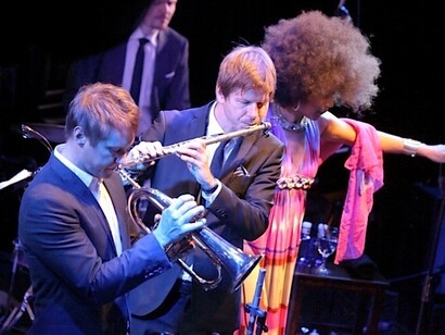 Jukka Eskola, Magnus Lindgren and Alison Crockett at Blue Note Tokyo © Takuo Sato 