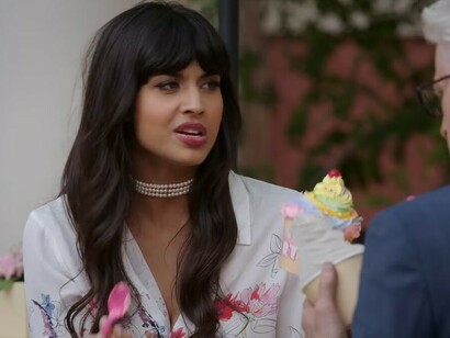 Created by Michael Schur for NBC, The Good Place stars Kristen Bell, William Jackson Harper, Jameela Jamil, D’Arcy Carden, Manny Jacinto, and Ted Danson in an American fantasy-comedy series