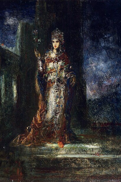 Gustave Moreau (1826–1898), La fidanzata della Notte (Il Cantico dei Cantici), circa 1892