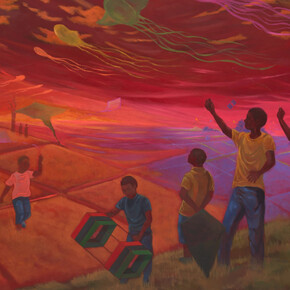 Dominic Chambers, Wonder in morning half light (detail), 2025. Courtesy of Timothy Taylor Gallery