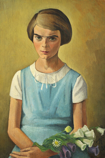 Alexander Kanoldt, Porträt der Tochter Angelina (detail), 1935. Courtesy of Staatliche Museen