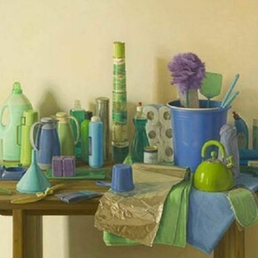 Claudio Bravo, Marjana azul / Blue Marjana, 2008, Oil on canvas, 51 x 63 3/4 inches