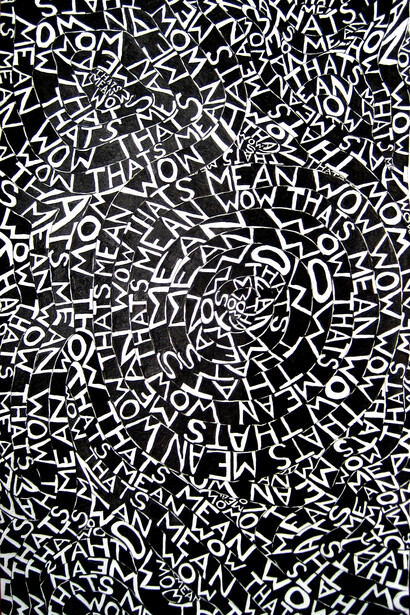 Trenton Doyle Hancock, Wow That’s Mean I, 2008, Pen on paper, 10 x 6 ½ inches. Courtesy the artist and James Cohan Gallery, New York

