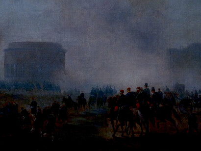 «La Villette cernée par les troupes versaillaises, mai 1871», Gustave Boulanger