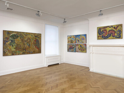 Various artists, Riverlines, exhibition view. Courtesy of David Nolan Gallery