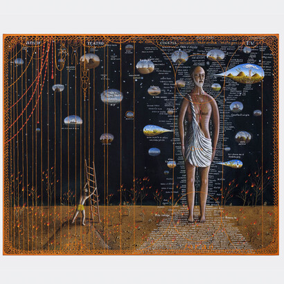 José interpretando os sonhos do faraó, 2019, oil on canvas, 80x100cm, Photo/ RenatoParada